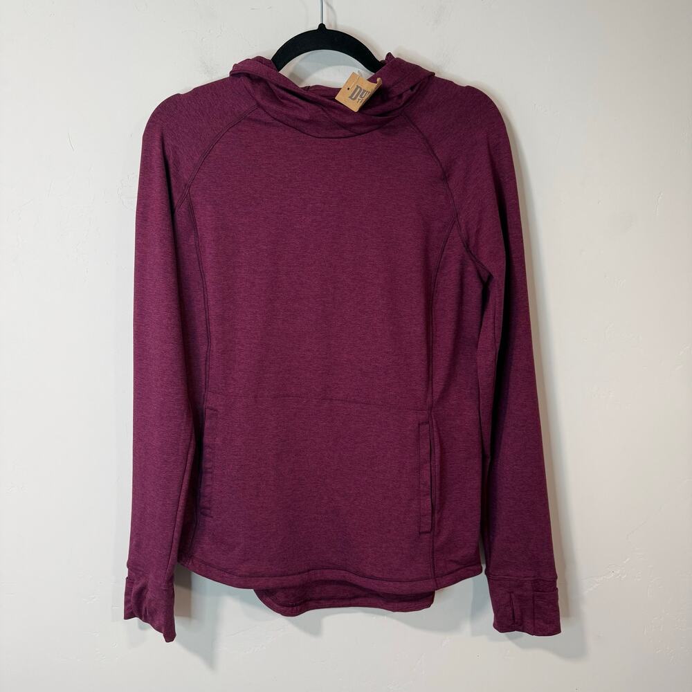 Duluth Trading Co Women's Plushcious‎ Hoodie Pullover Lightweight Stretch NEW XS